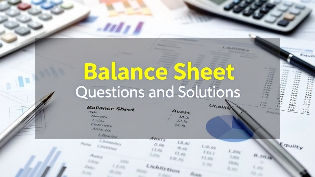 Comprehensive Guide to Balance Sheet Questions and Solutions Simplifying Financial Analysis