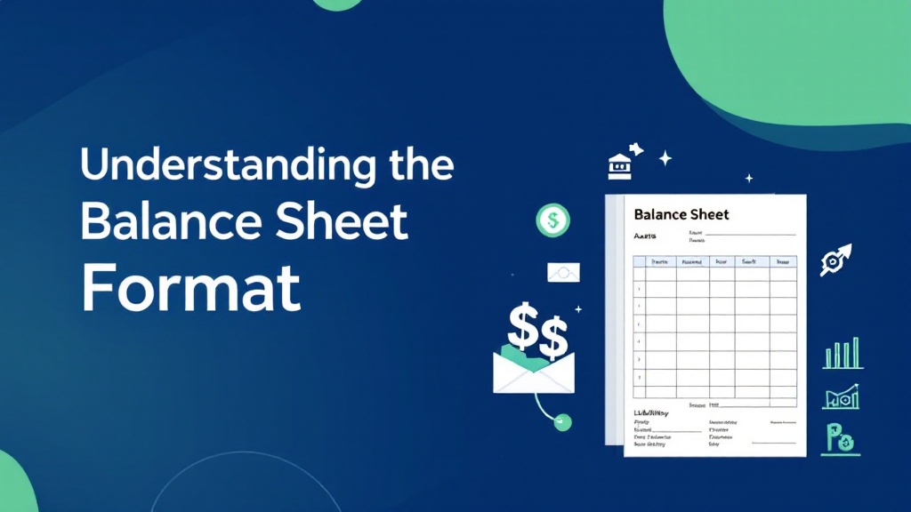 Understanding the Balance Sheet Format A Complete Guide