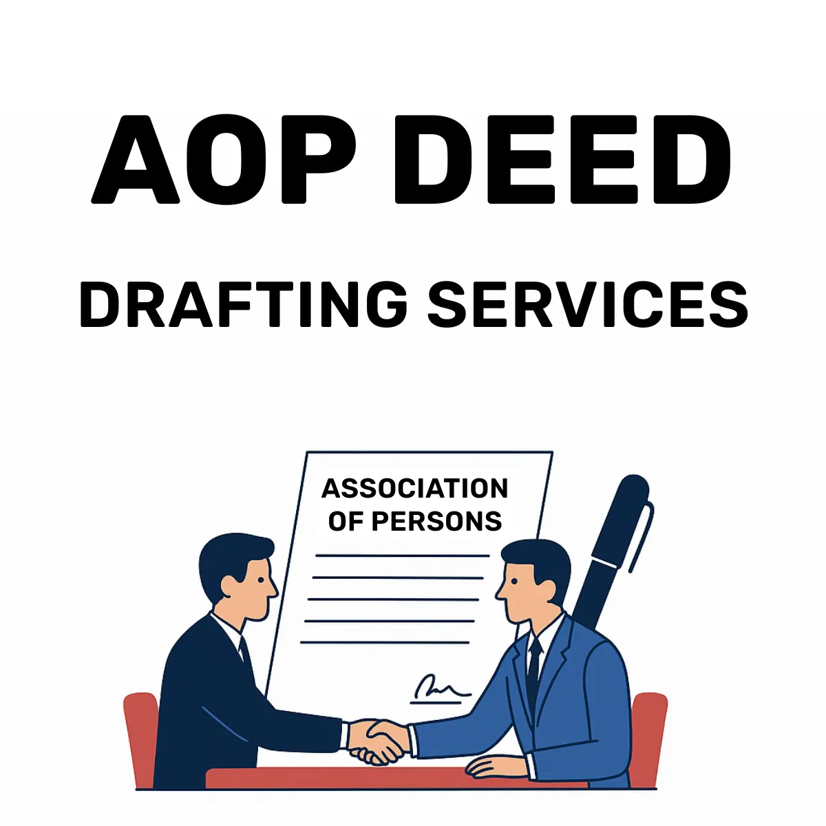 Professional AOP Deed Drafting Online service by FinTax24 for association of persons with expert legal drafting and instant deed creation.