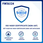 ISO 14001 Certificate (Non-IAF) registration service by Fintax24 for environmental management system compliance in India