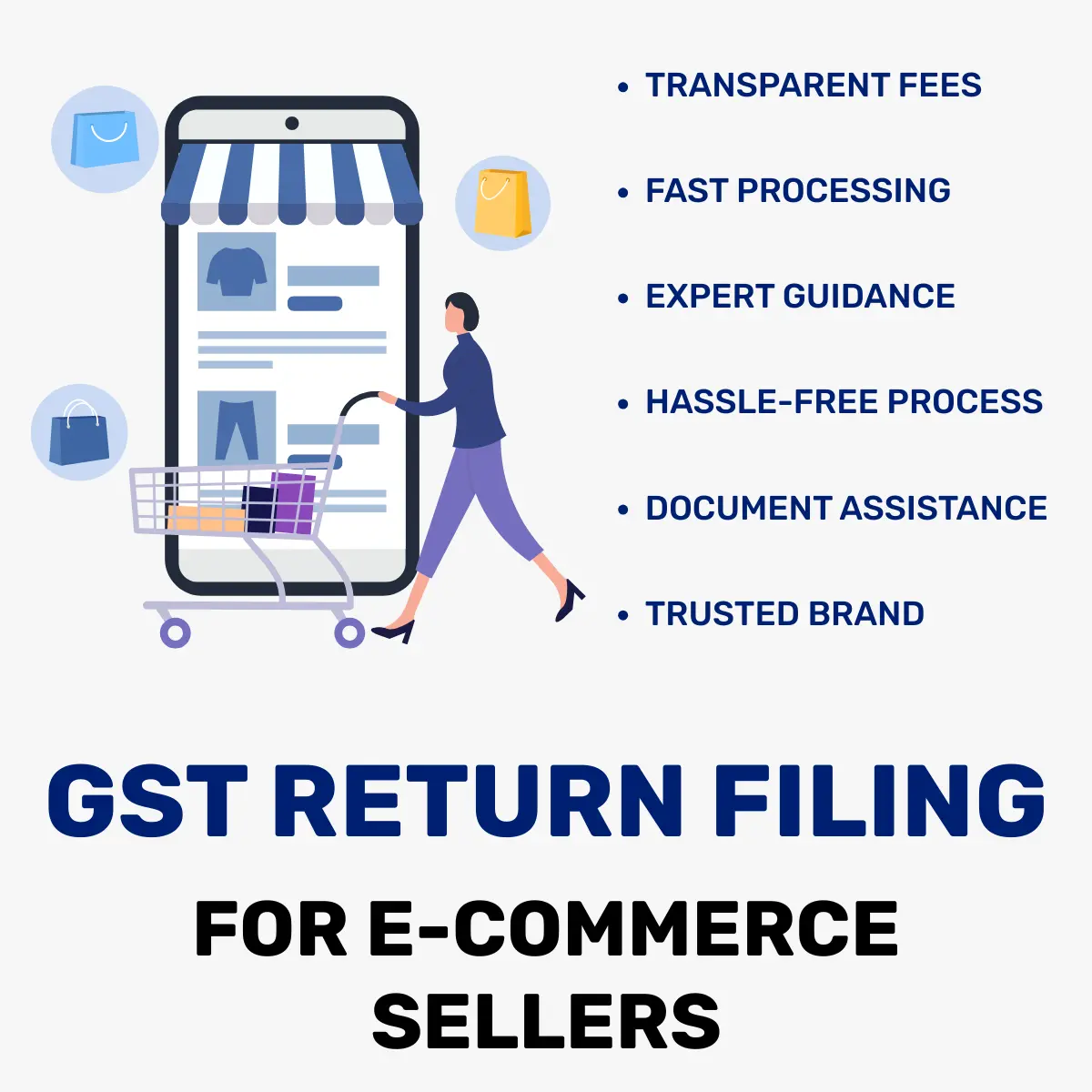 GST return filing for ecommerce sellers service by FinTax24