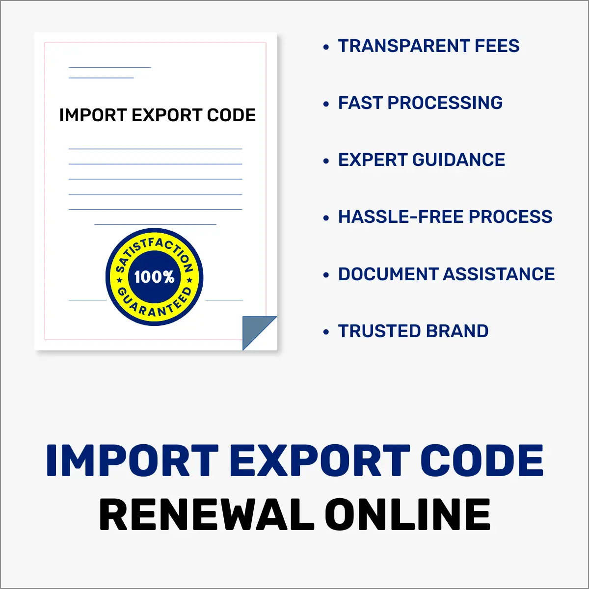 Import Export Code Renewal Online service by FinTax24 for fast IEC code renewal and hassle-free certificate updates