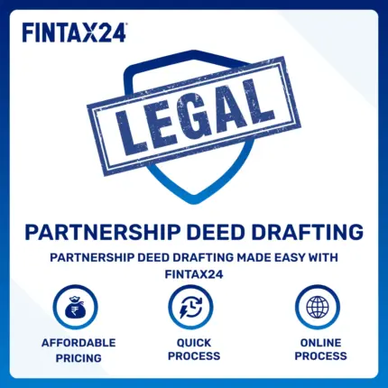 Trusted partnership deed drafting online service by FinTax24 with personalized and professional agreements for businesses in India.