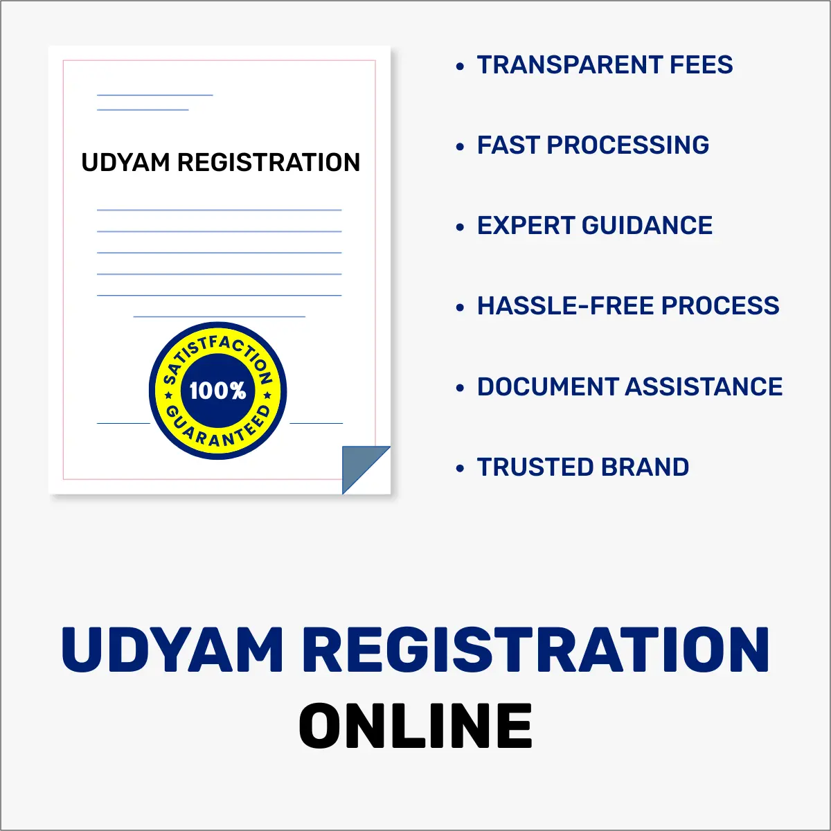 Udyam Registration Online service by FinTax24 for quick MSME certificate through udyam registration portal